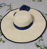 听风说沙滩帽子女夏海边凉帽太阳帽遮阳帽女士夏季防晒草帽 白色 均码 实拍图