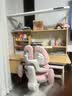 龙承匠人儿童学习桌椅套装K120实木电动升降写字书桌中小学生6-18岁课桌椅 【稀土控轴灯】1.2米升级电动升降+实木桌+追背椅 咖 赠学习大礼包 实拍图