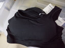温影短款背心女带胸垫运动背心瑜伽睡眠文胸吊带打底背心 2件黑色 L (70-75ABC)可留言更换颜色尺码 实拍图