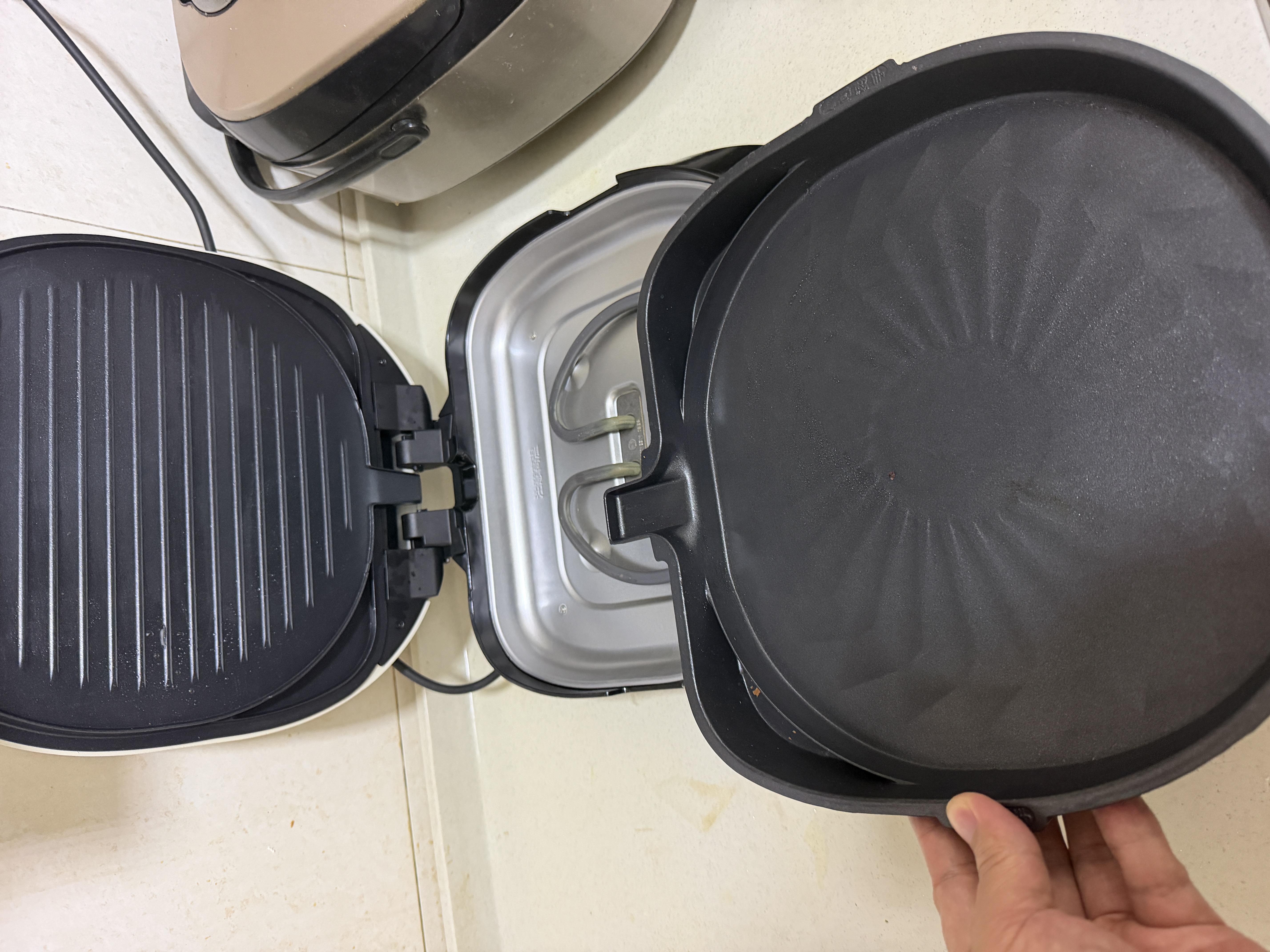 美的（Midea）电饼铛家庭用双面加热上下盘可拆洗煎饼铛煎烤机烙饼锅早餐机加深烤盘大火力大尺寸电饼档JKC3078 实拍图