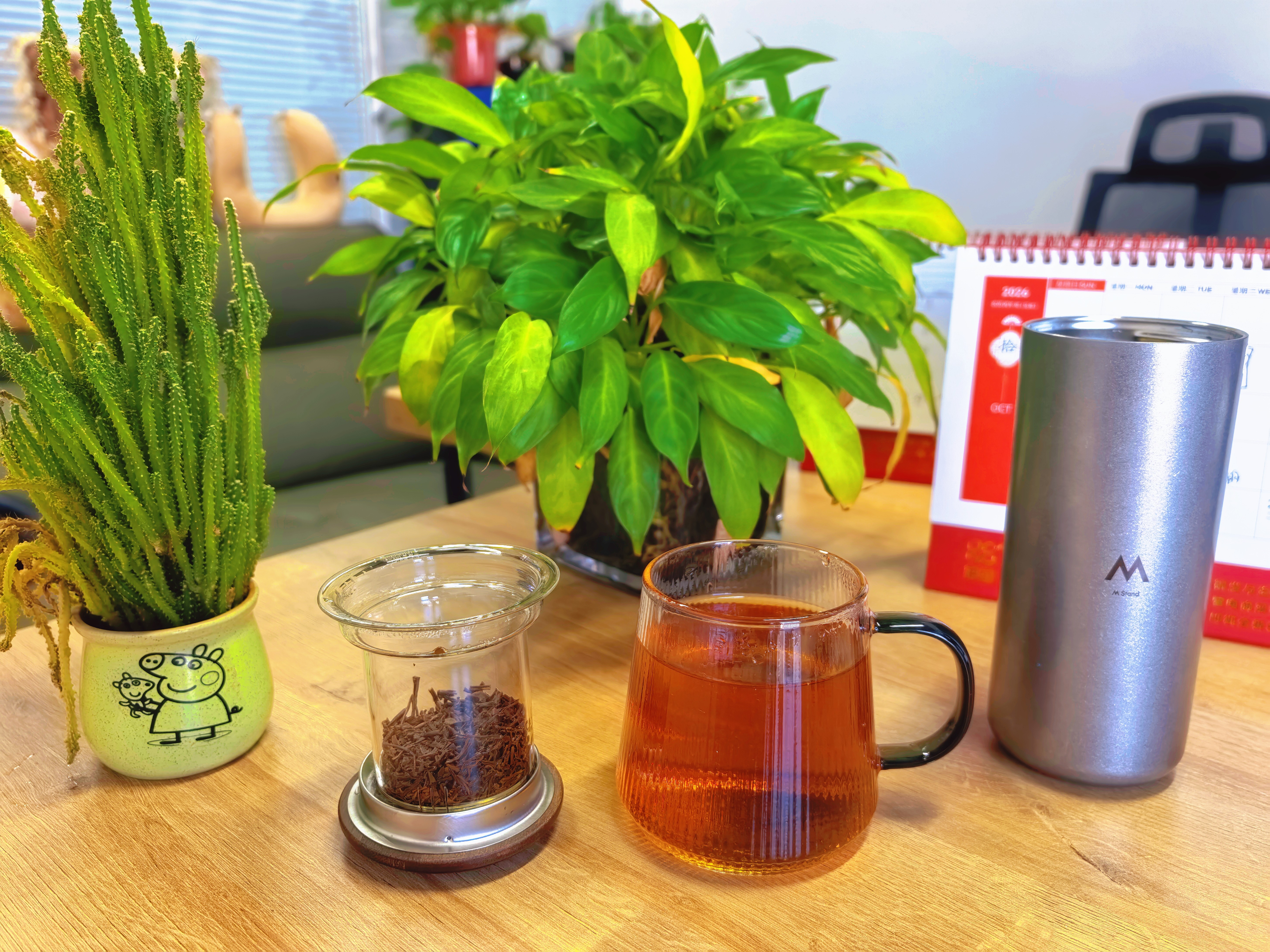 TEAHUE玻璃茶杯茶水分离杯女士个人专用办公室茶具水杯泡茶杯子 实拍图