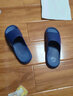 回力静音男士室内户外穿厚底防滑速干洗澡凉拖鞋HL3A23深蓝46-47码 实拍图