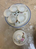 恒古（Heregur）迷你袖珍旅行茶具户外用品旅游便携式车载办公紧凑型青花陶瓷功夫茶具套装 水点桃花袖珍型茶具 实拍图