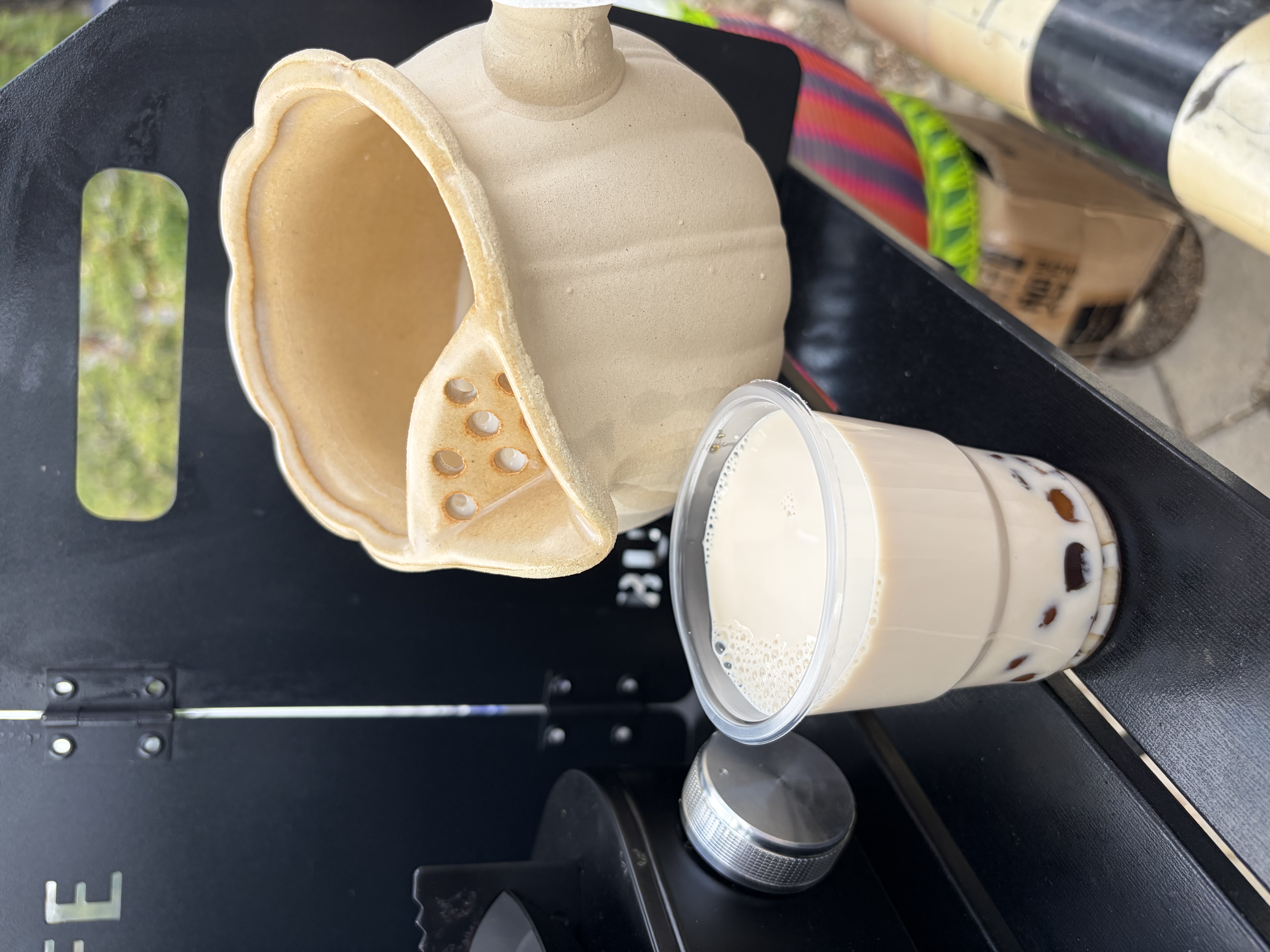 八千行围炉煮茶壶陶瓷侧把烤奶罐罐大容量室内户外煮茶器具可明火烧水壶 实拍图