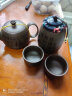 祥业 泡茶壶陶瓷紫砂茶壶旅行茶具套装便携快客杯办公茶道配件礼盒装 余圆紫砂套装 实拍图