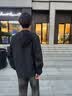 乔丹风衣男士外套秋冬季连帽夹克防风防泼水户外运动上衣 黑色 XL 实拍图