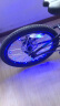 自行车灯风火轮五彩七彩LED辐条钢丝灯山地车警示灯尾灯夜骑行装备 USB充电款-彩色1个 实拍图