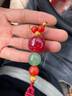 彩荷保山红色散珠圆珠柿子红满肉隔珠手串佛珠腰珠石英岩处理配饰品 【满肉柿子红】 10mm单颗 实拍图
