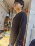 拇指白小T【李乃文同款】25秋冬加绒长袖t恤男士打底衫磨毛加厚保暖热T白T 热特姆【薄绒】男款-黑色 2XL 实拍图