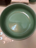 涵青堂青瓷圆口洗 龙泉陶瓷功夫茶具配件杯洗茶洗茶渣烟灰缸花盆小鱼缸 大号弟窑梅子青 实拍图