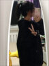 風采兔卫衣女春秋款2024新款薄款连帽潮流韩版宽松加绒上衣开衫外套潮 黑色(加绒) L 实拍图