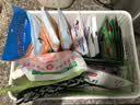 名创优品（MINISO）格纹仿藤编收纳筐 桌面收纳盒宿舍大号2个装 实拍图