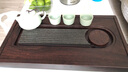 森煜 整块乌檀木实木茶盘功夫茶具 家用茶台排水式简约原木茶托盘 山涧100*50*4.5 实拍图