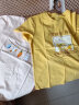 欧妤短袖t恤女2025夏季女装新款韩版宽松休闲体恤女上衣打底衫 黄色元气柠檬+奶白色晾娃娃 XL 建议110-120斤 实拍图