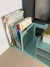 时代良品书立架书立桌上书架带抽屉 无需安装简约书本收纳架办公室学习阅读神器书架 SD-2633蓝色-透明抽屉 实拍图