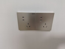 罗格朗（LEGRAND）开关插座面板 仕典米兰金斜五孔插座套餐86型墙壁插座  十只装  实拍图