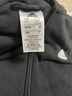 adidas休闲舒适三条纹毛圈布连帽夹克外套女装秋季阿迪达斯轻运动   黑色/白   M 实拍图