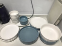 博为 饭碗面碗汤碗沙拉碗菜盘西餐盘碟子汤匙碗碟餐具套装陶瓷碗盘子 汤碗7.7寸-白色 实拍图