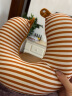 ROYAL KING泰国天然乳胶U型枕 93%乳胶含量 纯棉面料多功能颈枕乳胶枕 旅行枕 条纹暖橙 晒单实拍图