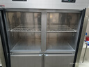 美凌时尚家四门冰箱商用冰柜立式不锈钢厨房冷柜双温冷冻冷藏餐饮酒店后厨 加大四门双温上玻璃门【双机双控】 【全铜管制冷丨一级节能省电丨品牌压缩机】 实拍图