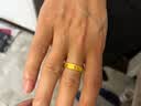 周生生足金六字真言大明咒黄金戒指男女款 婚戒83215R计价 15圈2.9克 实拍图
