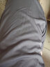 【肥佬300斤胖哥超大码8XL】特大码夏季冰丝薄款速干裤男加肥加大码弹力宽松透气胖子运动长裤300斤 深灰色 冰丝罗纹裤 7XL（235-270斤） 实拍图