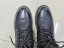 七匹狼马丁靴男款秋冬真皮高帮男鞋加绒英伦风户外工装鞋头层牛皮靴子男 黑色（真皮） 40 （尺码偏大） 实拍图