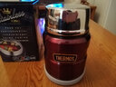 膳魔师（THERMOS）焖烧杯保温饭盒保温杯大肚杯女带勺子真空焖烧罐SK-3000 咖色 470ml 实拍图