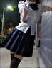 婍妡两件套jk制服套装甜辣衬衫上衣女短袖泡泡袖纯欲衬衣百褶裙 收腰短袖单衬衫 XS 77-89 实拍图