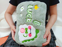 贝乐凯热水袋充电注水电热暖水袋暖宝宝暖肚子取暖神器暖手宝女生日礼物 【国标防爆】亲肤法兰绒-小恐龙 国标防爆款+Cu石墨烯导热+法兰绒 实拍图