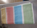 金号（KING SHORE） 9.9金号新疆棉花家纺A类标准纯棉提锻绣花加厚洗脸面巾柔软吸水 彩条GA1086 98g 实拍图