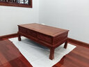 蒙地亚 红木家具非洲花梨（学名：刺猬紫檀）小户型中式实木长方形 茶桌 茶几客厅平几 实拍图