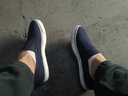 回力经典款帆布鞋一脚蹬套脚懒人鞋纯色舒适男女情侣鞋工作鞋 J-3蓝色 45 尺码标准 实拍图