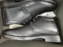 奥康男棉鞋冬季加绒棉皮鞋男保暖真皮休闲鞋男士高帮棉鞋防滑冬季男鞋 系带款黑色 105011021LH 42 实拍图
