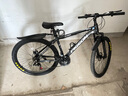 飞鸽（FG FLYING PIGEON）山地自行车成人男女变速山地车青少年中小学生车越野户外骑行单车 【铝合金】G8002代-辐条轮-黑色 27.5寸轮组（适合170-190cm） 21速入门版 实拍图