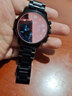 古欧（GUOU）手表女士品牌国表学生石英女款皮带高中女生多功能大表盘潮流腕表 钢带黑枪框 实拍图