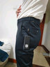 杉杉（FIRS）【含桑蚕丝】休闲裤男士四季薄款商务通勤抗皱透气男裤 黑色 33  实拍图