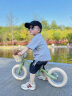 kidpop儿童平衡车无脚踏1-4岁宝宝滑行车入门礼物原创设计轻奢野餐风 绿色 实拍图