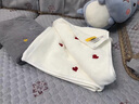 森彩毛巾纯棉洗脸家用全棉女男情侣吸水擦头发手洗澡高级柔软成人面巾 棉面巾（白色星月+白色星月） 2条 110g 实拍图