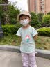 绿鼻子（green nose）儿童平面口罩一次性三层婴幼儿童6-12岁防护口罩男女宝宝2岁透气 夏日茉崎羊 10枚泡泡纱耳绳 s码 实拍图