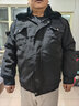 猎阵黑色保安服冬大衣男套装保安套装门岗棉衣男棉袄棉衣冬季酒店物业 黑色冬执勤服 190/4XL 实拍图