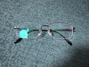 蔡司（ZEISS）镜片近视眼镜男商务半框眼睛框可配度数变色防蓝光辐射护目散光女 黑色（钛材升级款） 镜架 实拍图