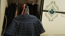 半身裙女短裙春夏秋冬季高腰格子百褶裙女士A字学生裙子学院风裙子 蓝色格 S 实拍图