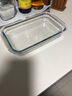 川岛屋耐热玻璃烤盘烤箱专用器皿微波炉盘子家用长方形餐具蒸鱼盘 1L长方形玻璃烤盘 实拍图