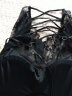 妖精的口袋黑色带胸垫吊带女2022夏季新款内搭外穿小背心蕾丝美背 甜酷黑色 M 晒单实拍图