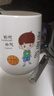TENGTOO创意亲子杯一家三口四口杯子家用喝水家庭水杯专人陶瓷早餐杯 8岁以上-哥哥的（带勺盖） 实拍图