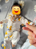 婧麒婴儿连体衣夏装新生男女宝宝夏季衣服纯棉薄款空调服爬服夏天 绿恐龙 73cm 实拍图
