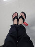 鸿翔益克益克拖鞋人字拖男防滑耐磨轻便情侣款沙滩鞋夹趾凉拖鞋 全黑 38 (250mm) 实拍图