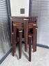 瑾梧全实木凳子家用方凳可叠放餐凳新中式板凳客厅餐桌凳木凳结实餐椅 胡桃色【铜饰加粗实木】【一把】 实拍图