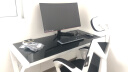 元优 钢化玻璃电脑桌台式家用 大小户型单人游戏电脑桌椅网咖桌子 多人位简单书桌 升级款白架子+黑玻璃 长140*宽60*高75 实拍图